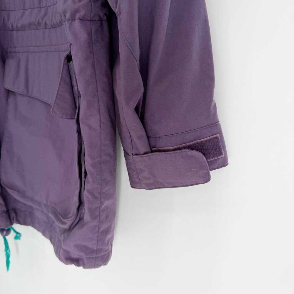 Vtg 90s Eddie Bauer Hooded Nylon Windbreaker Rain Jacket Mens Small - Picture 8 of 16
